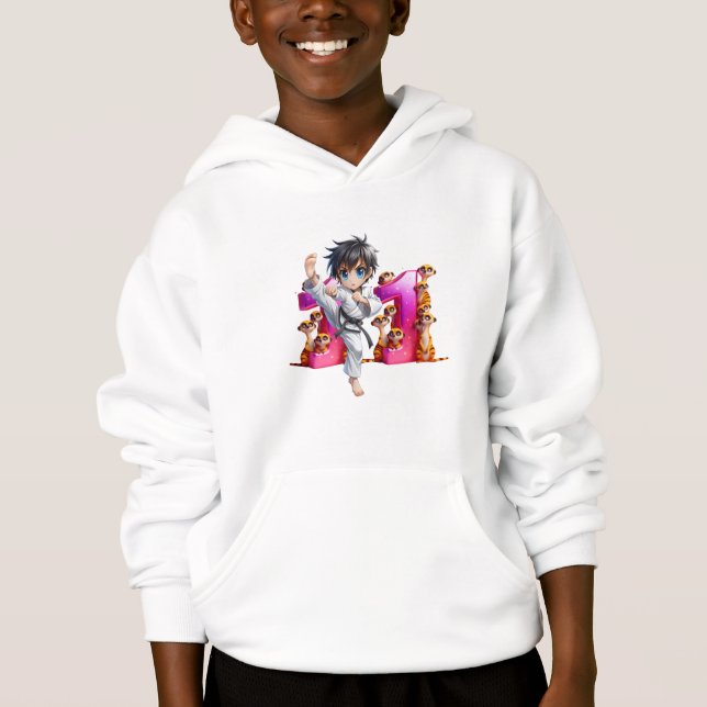 Geburtstagskind um 11 hoodie (Vorderseite)