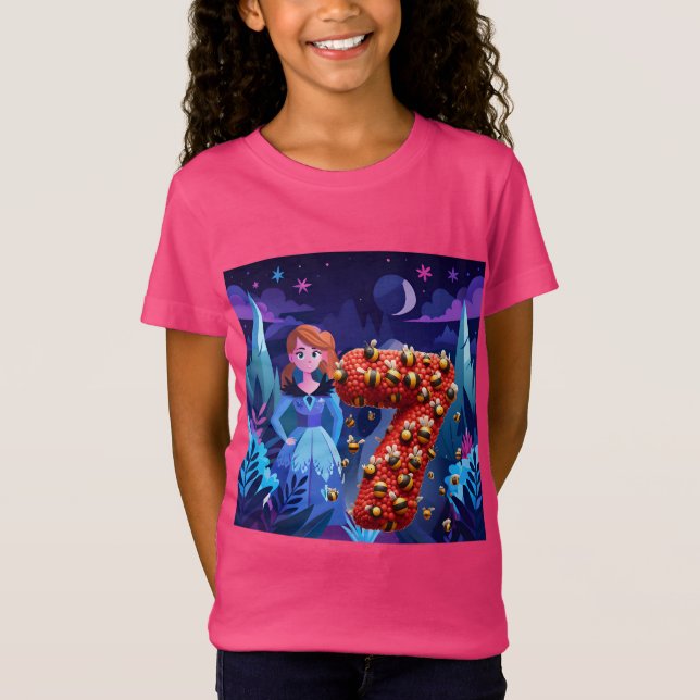 Geburtstagskind um 7 Uhr T-Shirt (Vorderseite)