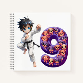 Geburtstagskind um 9 Uhr Notizbuch