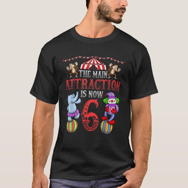 Geburtstagskinder 6. Geburtstagsparty T-Shirt (Vorderseite)