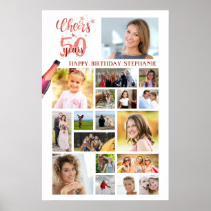 Geburtstagskinder bis JAHRE Rose Gold 18 Fotos Poster