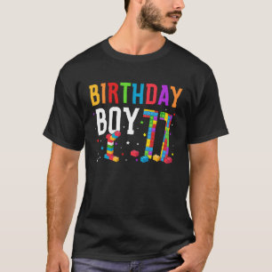 Geburtstagskinder-Gebäude blockiert 11-jährige 2 T-Shirt