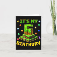 Geburtstagskinder sein 6. Geburtstag Pixel Party 6