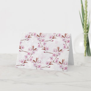 Geburtstagskirsche Blüten Karte