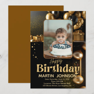 Geburtstagskissen | Individuelles Fotokissen-Gesch Einladung