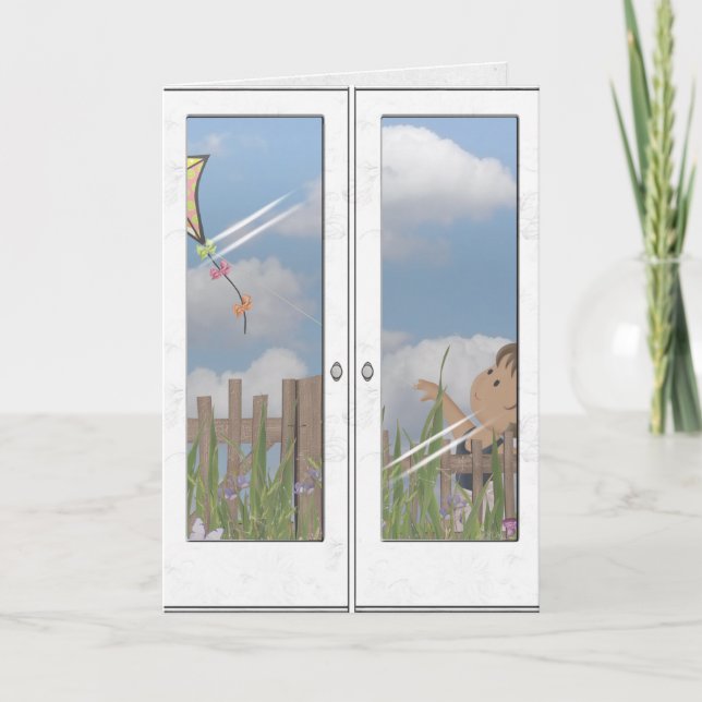 Geburtstagskite Karte (Vorderseite)