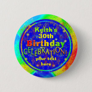 Geburtstagsknöpfe Button