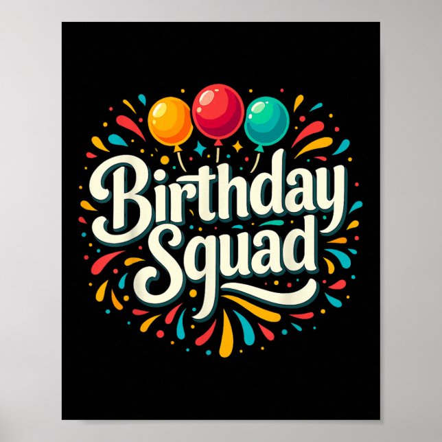 Geburtstagskolade Party Matching Poster (Vorne)