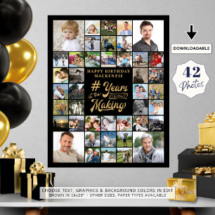 Geburtstagskollage im MAKING Fotodruck