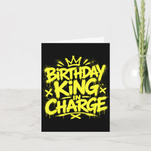 Geburtstagskönig in Auftrag Geburtstag Graffiti Gr Karte