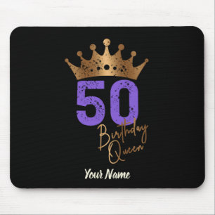 Geburtstagskönigin 50 für 50. Geburtstag Vintage-K Mousepad