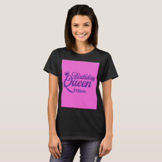 Geburtstagskönigin Personalisiertes T-Shirt