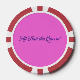 Geburtstagskönigin Spielkarten Pokerchips