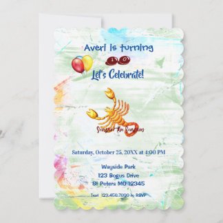 Geburtstagskorpio (23. Oktober - 21. November) Einladung