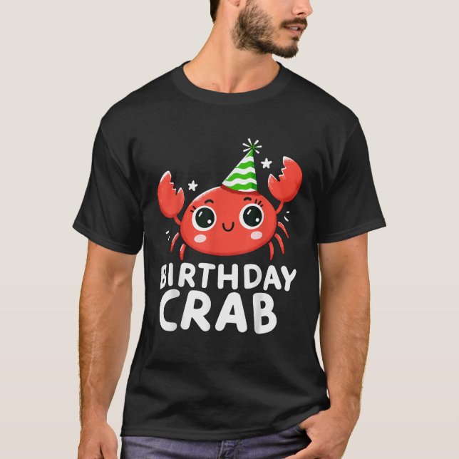 Geburtstagskrabbenparty  T-Shirt (Vorderseite)