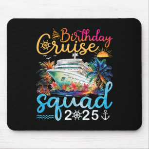 Geburtstagskreuz 2025 Kreuzfahrt Geburtstagsparty Mousepad