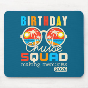 Geburtstagskreuzfahrt-Team Familienurlaub 2026 Mousepad