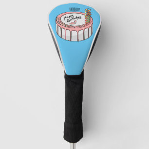 Geburtstagskuchen-Cartoon Golf Headcover