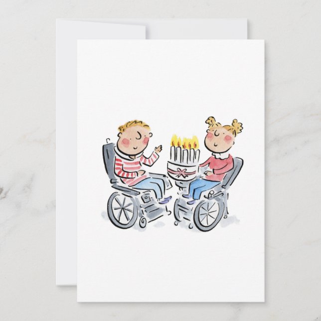 Geburtstagskuchen Einladung (Vorderseite)