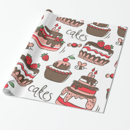 Geburtstagskuchen Geschenkpapier