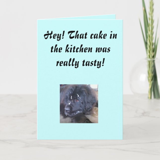 Geburtstagskuchen Karte (Vorderseite)