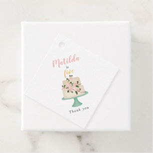 Geburtstagskuchen-Party Geschenkanhänger