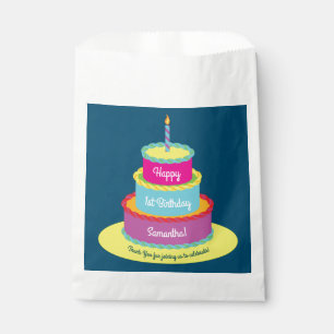 Geburtstagskuchen-Party Geschenktütchen
