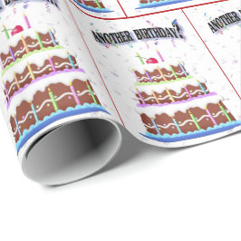 Geburtstagskuchen-Spaß Geschenkpapier