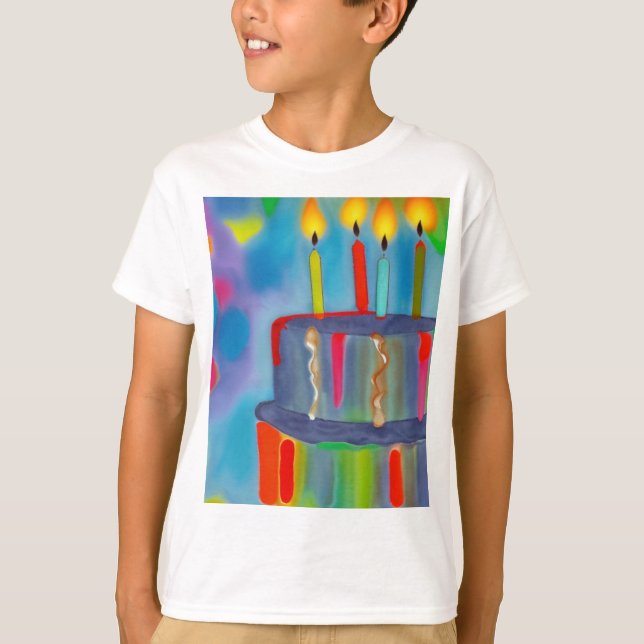 Geburtstagskuchen T-Shirt (Vorderseite)