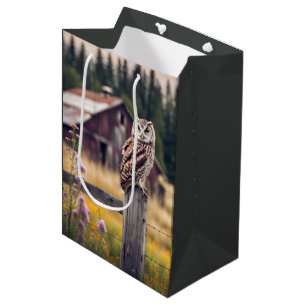 Geburtstagskugel auf Zaunpfosten Mittlere Geschenktüte