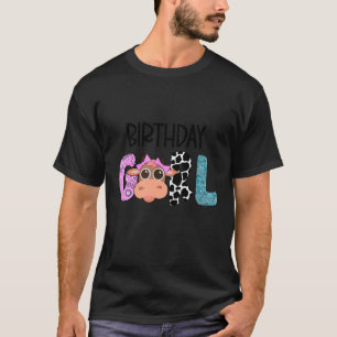 Geburtstagskuhfarm der Girl Cow zum Geburtstag Mat T-Shirt