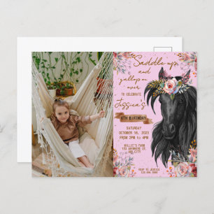 Geburtstagskuhmädchen Postkarte