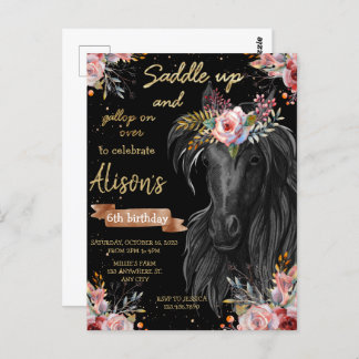 Geburtstagskuhmädchen Postkarte