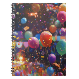Geburtstagskuze, Ballondesign-Kerze, Party-Deko Notizblock