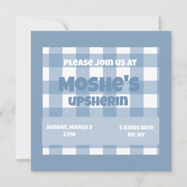 Geburtstagsladen Einladung (Vorderseite)