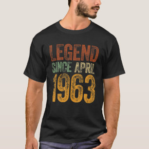 Geburtstagslegende April 1963 Geboren seit 1963 Vi T-Shirt