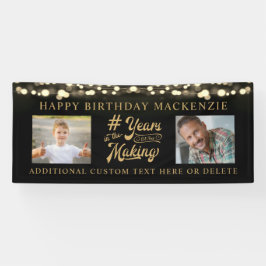 Geburtstagsleuchten Foto JAHRE IM MAKING Banner