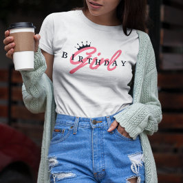 Geburtstagsmädagogik & Kronen, einfach, modern Tri-Blend Shirt