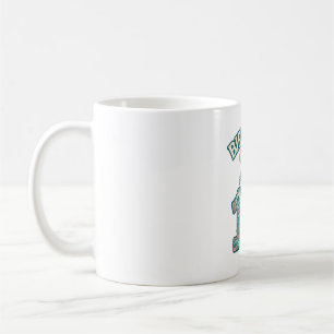 Geburtstagsmädchen 12 Meeresschildkröte Ozean Vint Kaffeetasse