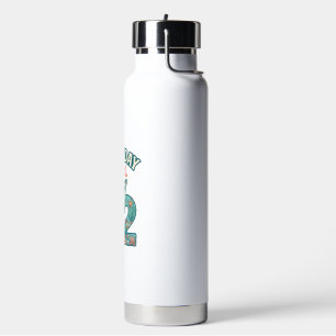 Geburtstagsmädchen 12 Meeresschildkröte Ozean Vint Trinkflasche