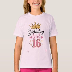 Geburtstagsmädchen 16 Teenie-T-Shirt T-Shirt