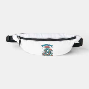 Geburtstagsmädchen 9 Ozean-Schildkröte Vektor-Desi Bauchtasche