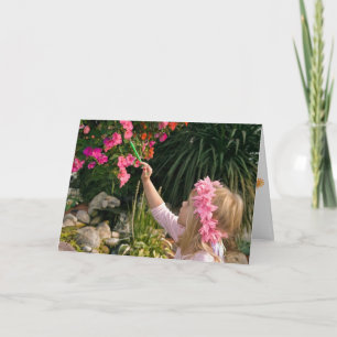 Geburtstagsmädchen-Blume Karte