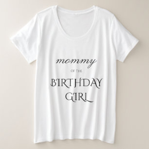 Geburtstagsmädchen der Eltern plus Frauengröße Große Größe T-Shirt