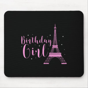 Geburtstagsmädchen Eiffelturm Paris B-day Urlaub T Mousepad