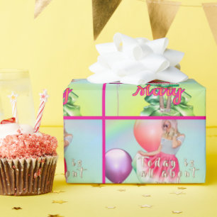 Geburtstagsmädchen geschenkpapier