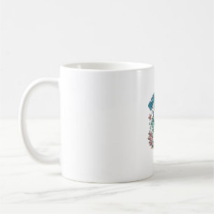 Geburtstagsmädchen Meeresschildkröte 8. Geburtstag Kaffeetasse