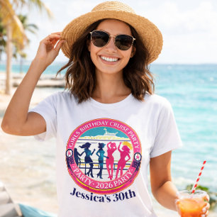 Geburtstagsmädchen-Party Individuelle Kreuzfahrt S T-Shirt
