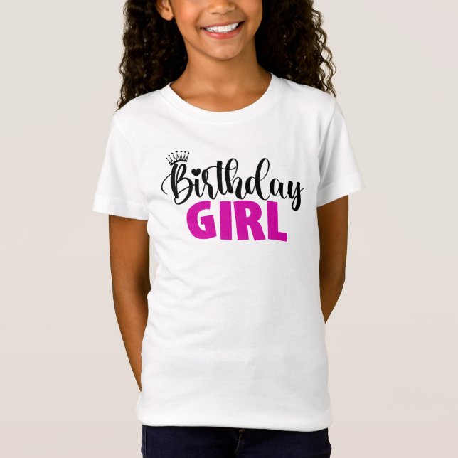 Geburtstagsmädchen T-Shirt (Vorderseite)