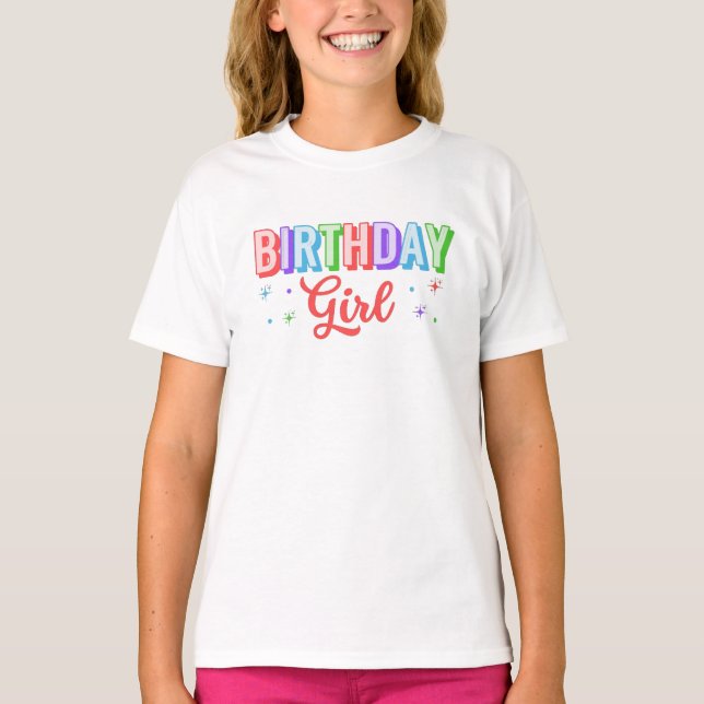 Geburtstagsmädchen T-Shirt (Vorderseite)